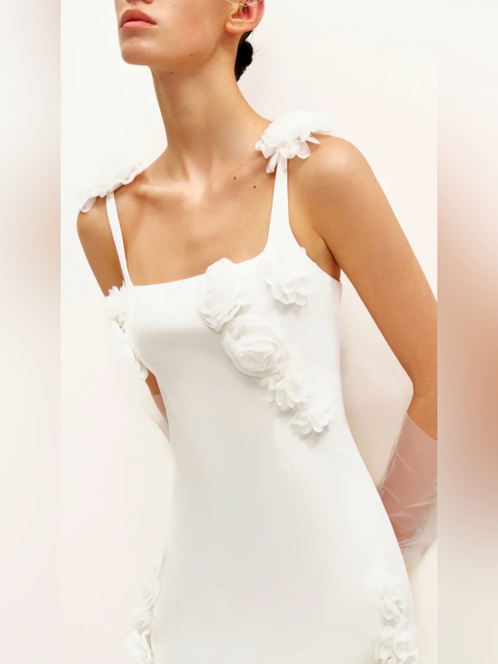 NWT JW PEI WOMEN'S ELAINA ROSETTE APPLIQUE MINI DRESS- SIZE 6 - Picture 3 of 7